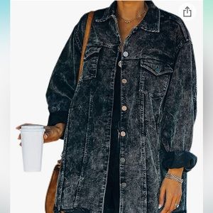 Oversized corduroy Shacket